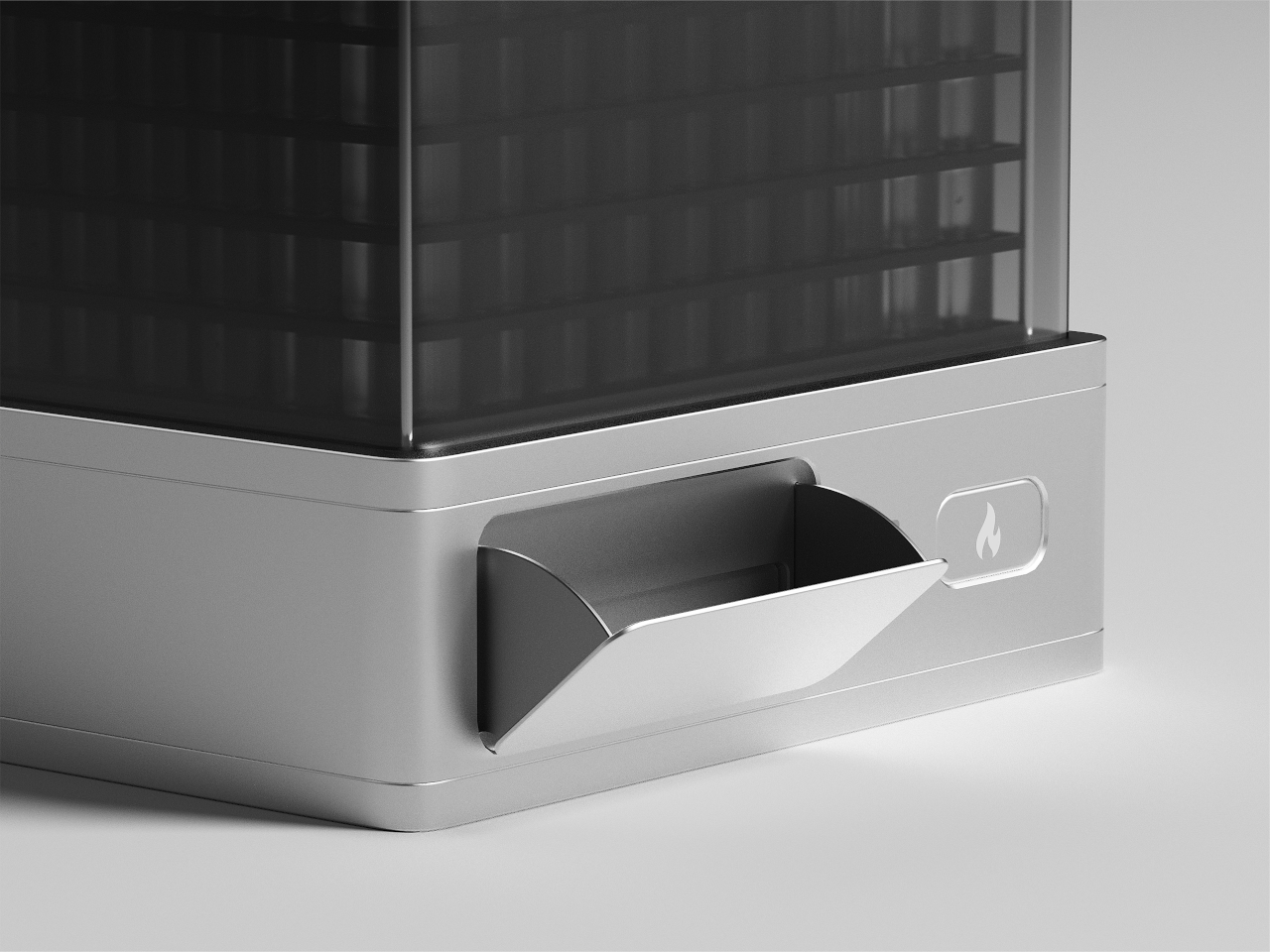 Pyro Lamp，Flame Screen，metal firewood，LED stacking，Concept Fireplace，