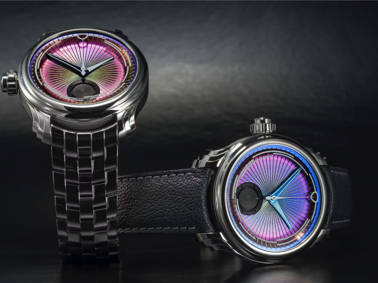 Swiss Destro Chronog，discolored metal，nano-coating，Living Art Dial，Concept watch，