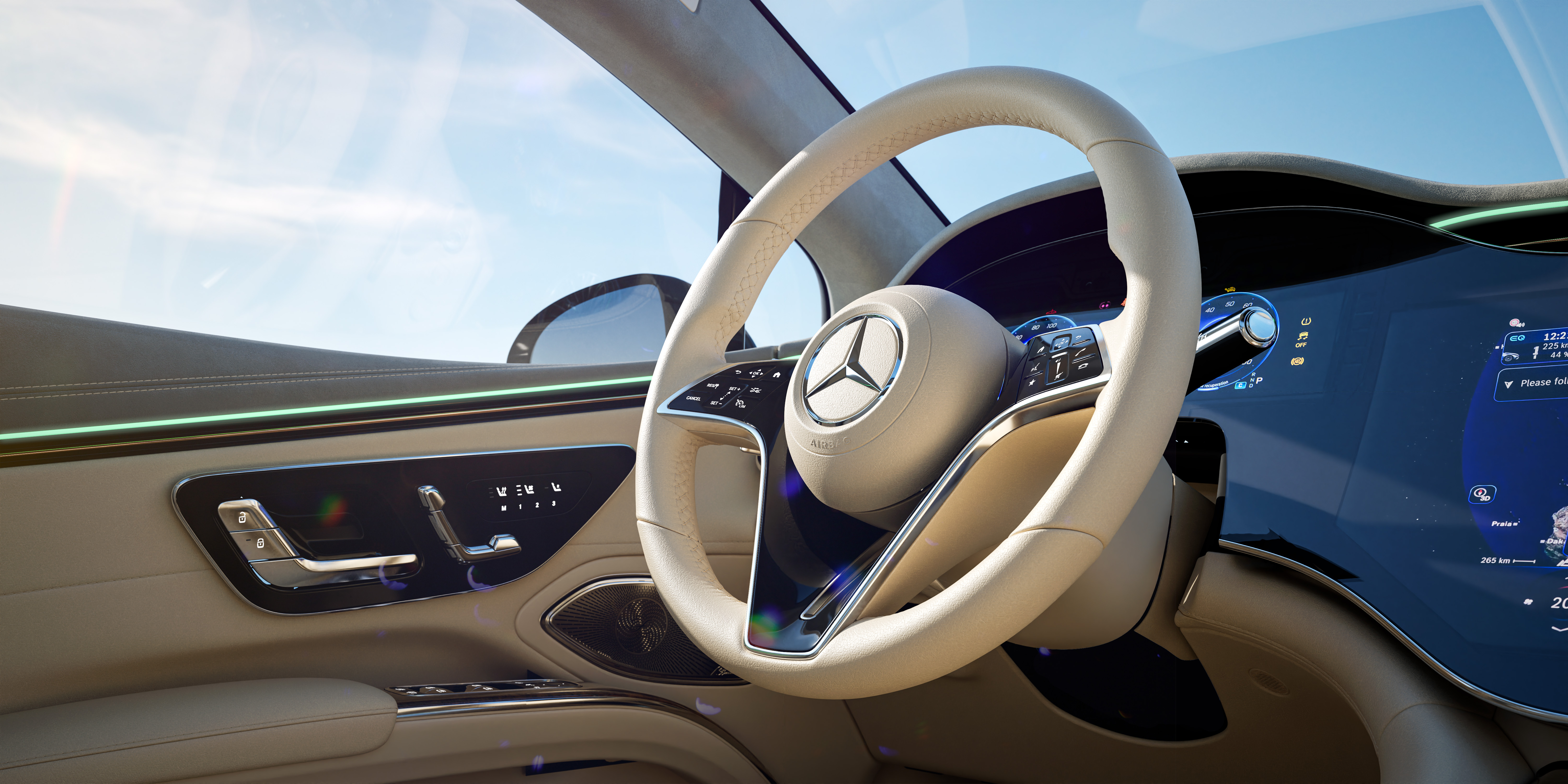 Benz，EQS，Car rendering，Car Photography，cgi，Unreal Engine ，ue5，Automobile design，