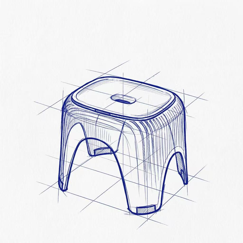 One stool is multi-used, healing is a small household item.，