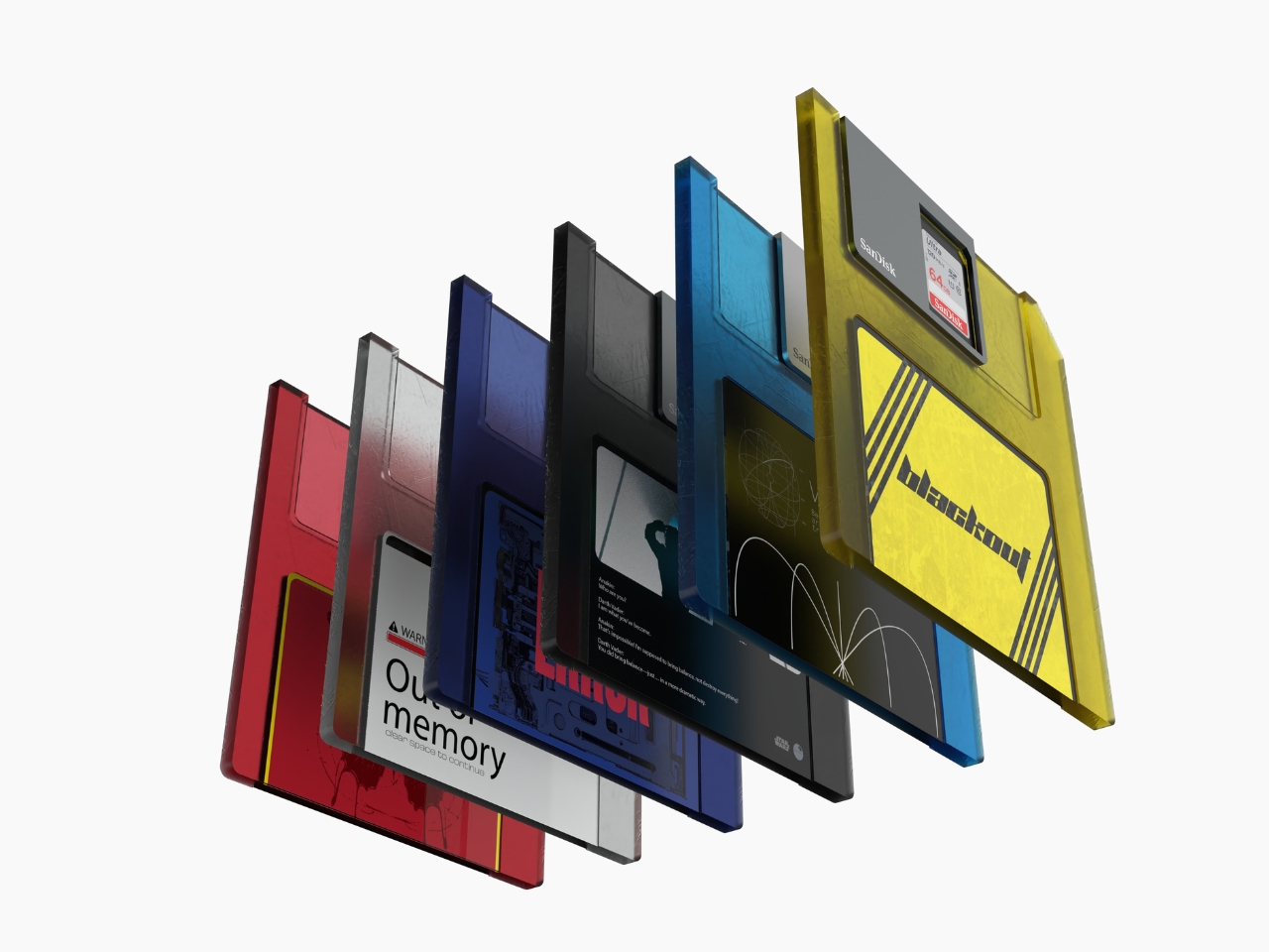 Floppy SD Card，Slide write-proof，Retro Design ，Geek feelings，Modern microSD，