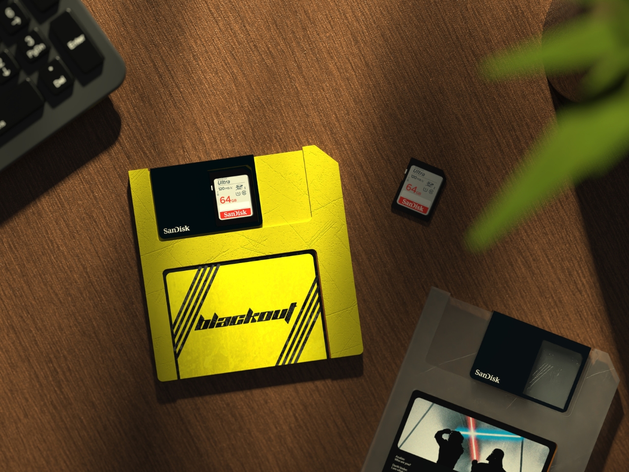 Floppy SD Card，Slide write-proof，Retro Design ，Geek feelings，Modern microSD，