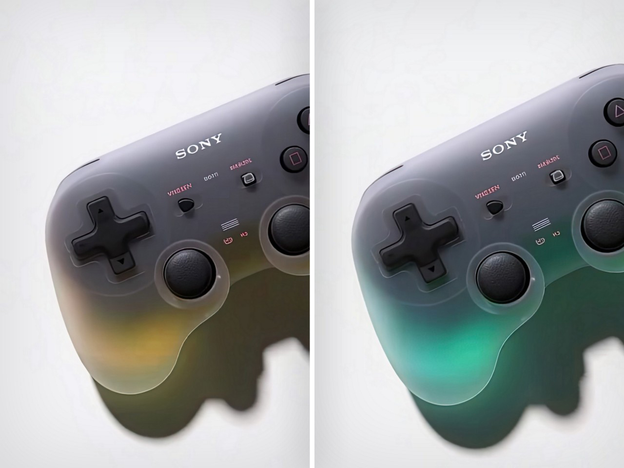 Sony Handle，Slime Styling，breathing light effect，organism feel，Conceptual Peripherals，