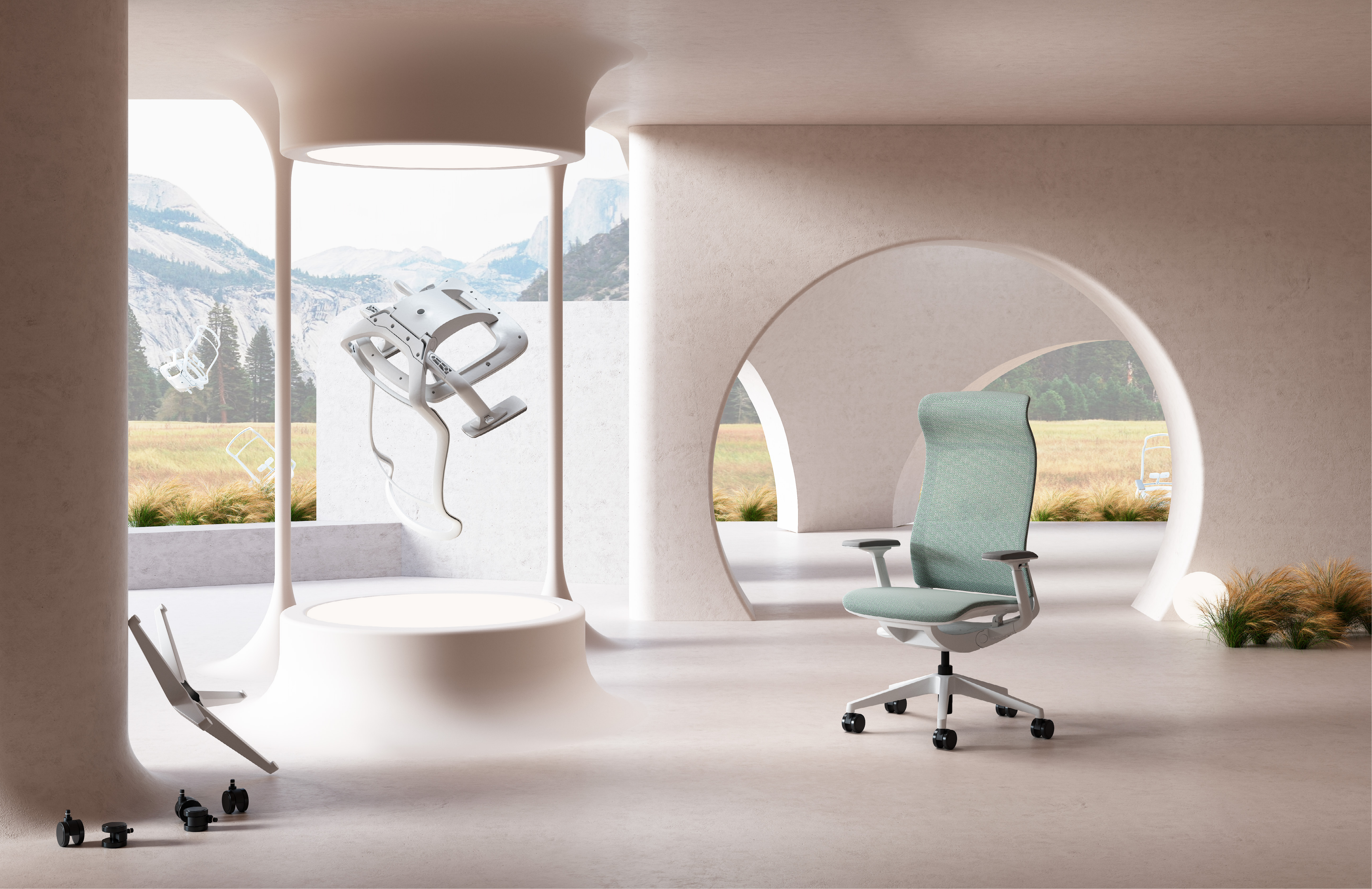 ergonomic chair，Office chair，Mesh chair，furniture，