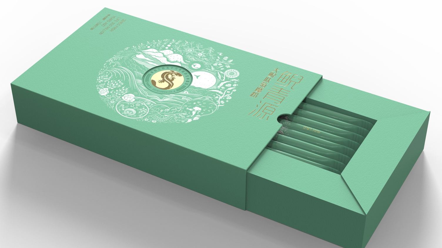 giant salamander peptide powder solid beverage packaging，Packaging Design of Health Drinks，Packaging Design of Fast Consumer Goods，