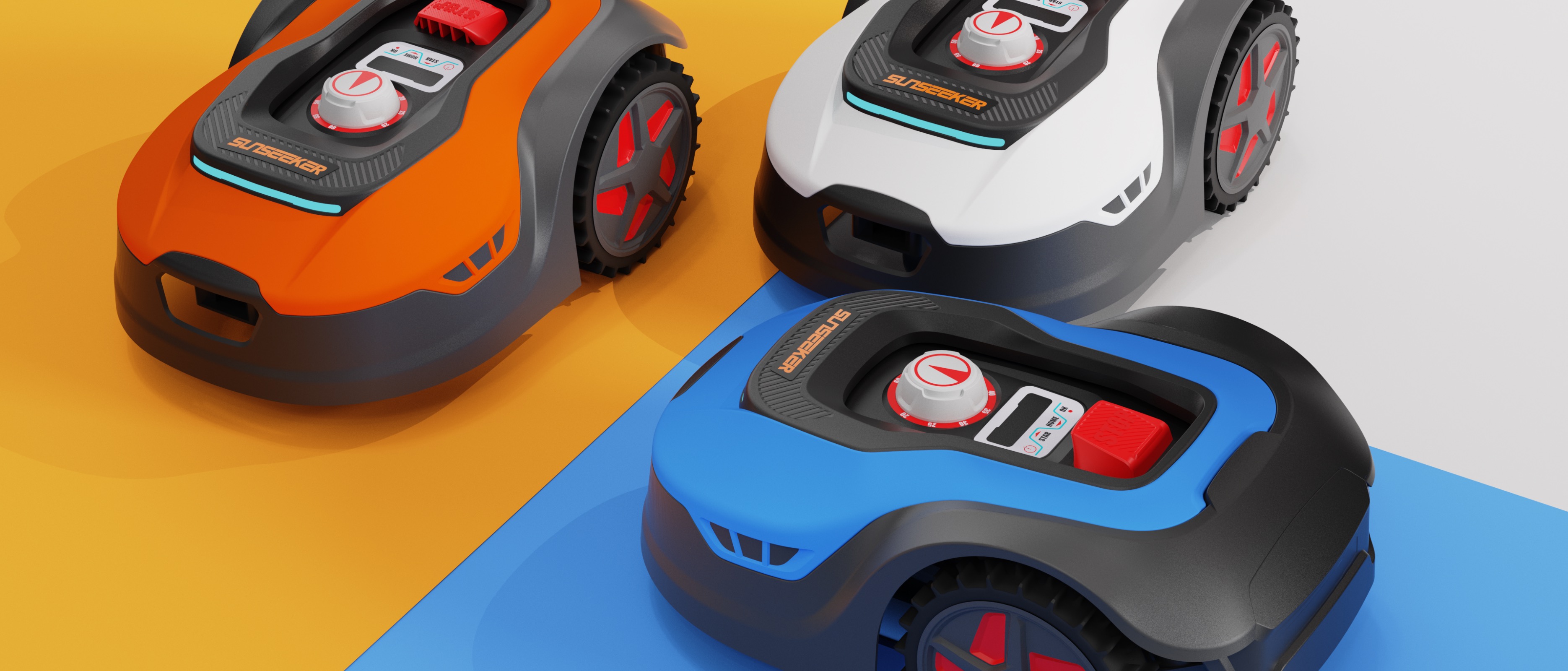 Intelligent lawn mower robot lawn mower industrial design，