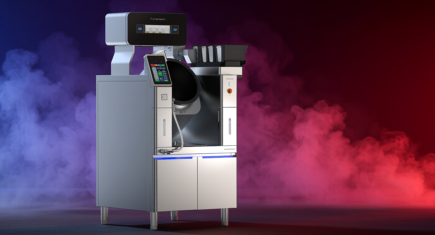 Cooking Machine Robot With Slot Machine Intelligent cooking robot - PUXIANG