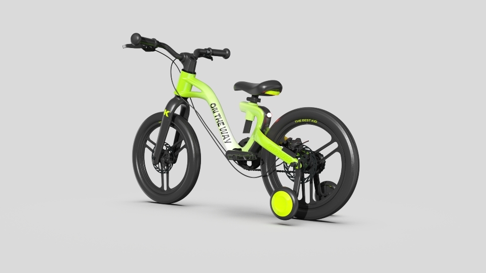 To a bomb two years before the children's bicycle frame design.，