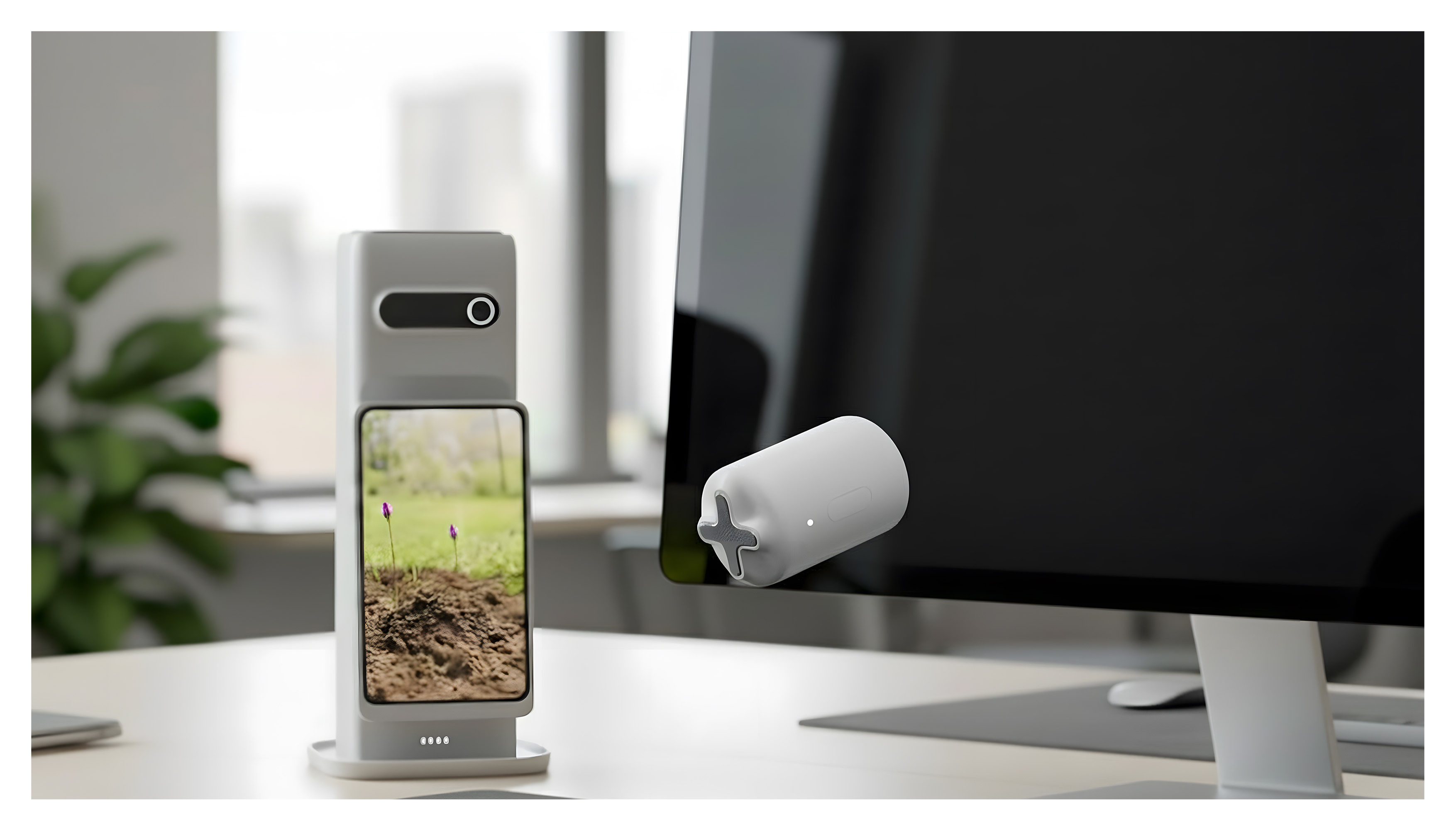 ai，plant，Desktop device，entertainment，relax，