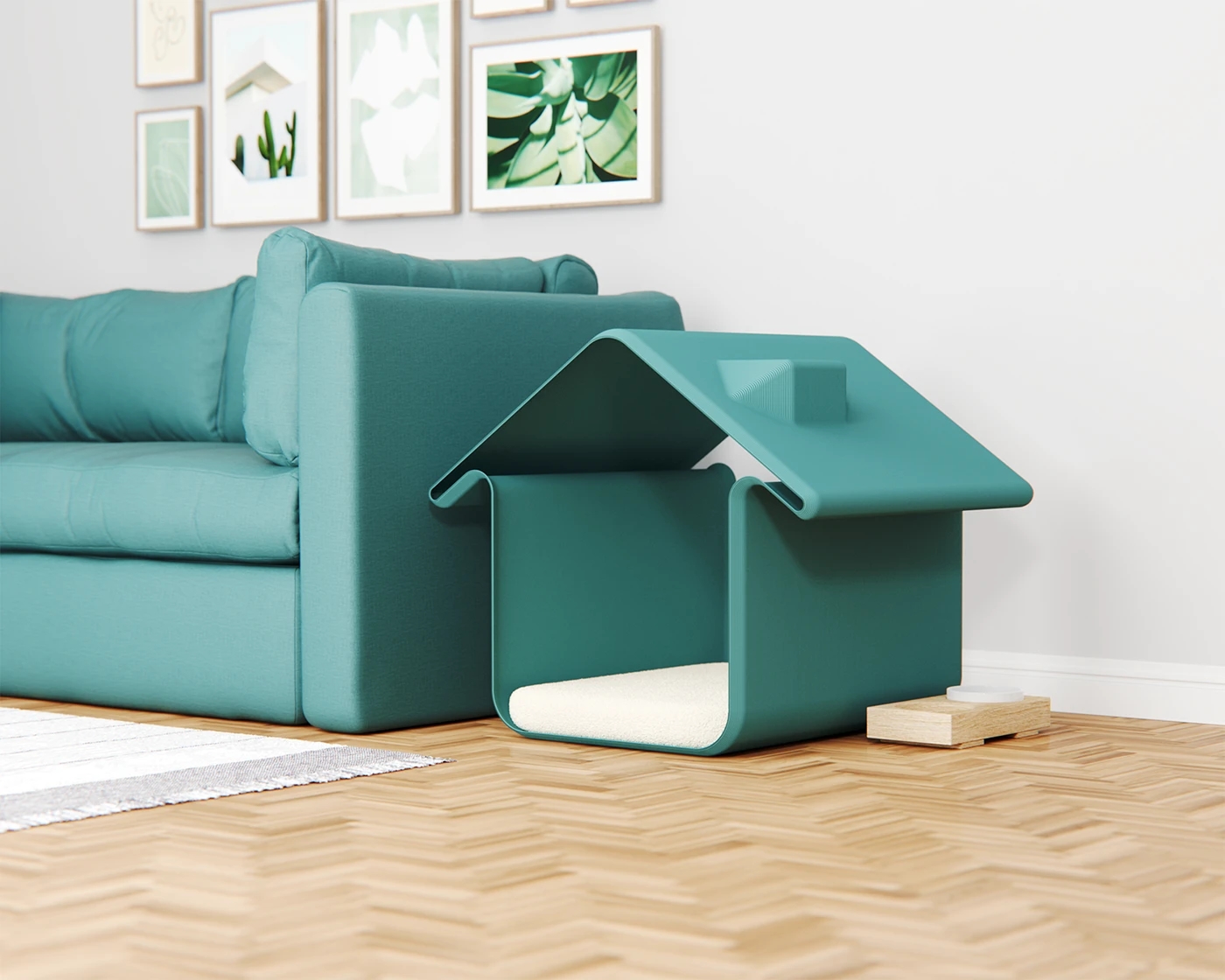 Minimalist design ，kennel，Shared furniture，Modernism，Pet home，