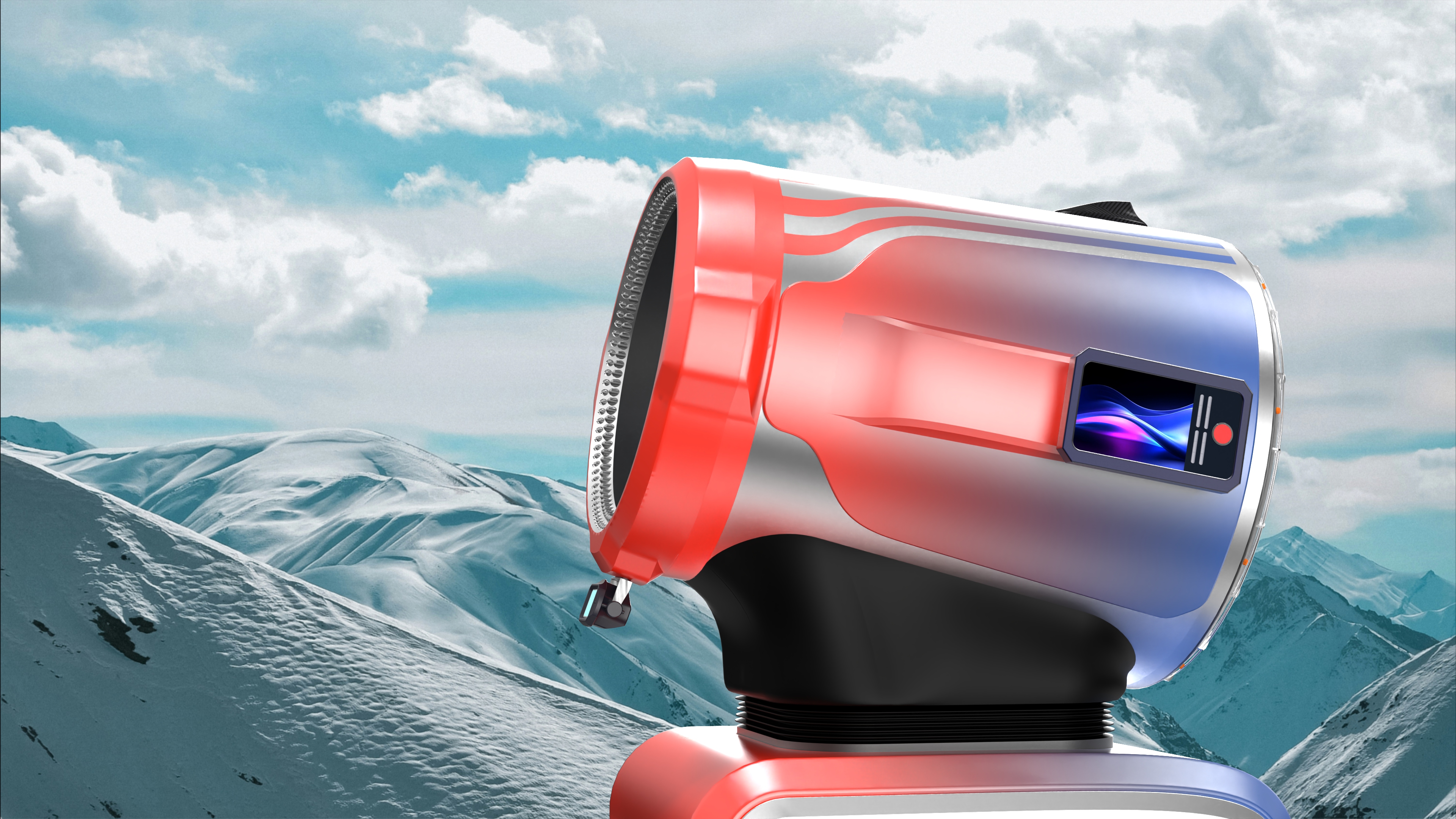 snow making machine，A manuscript designed for a domestic refrigeration enterprise，