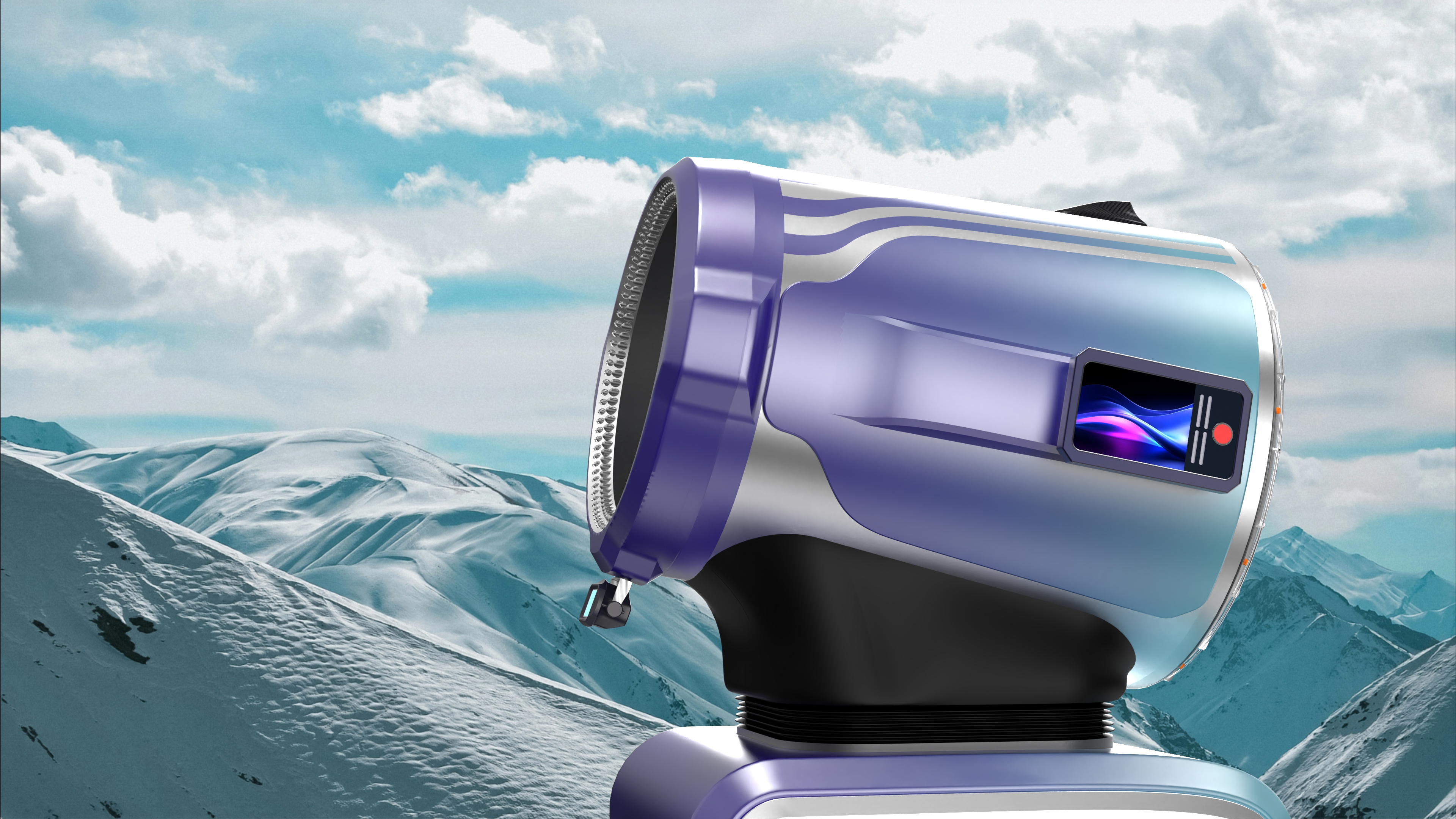 snow making machine，A manuscript designed for a domestic refrigeration enterprise，