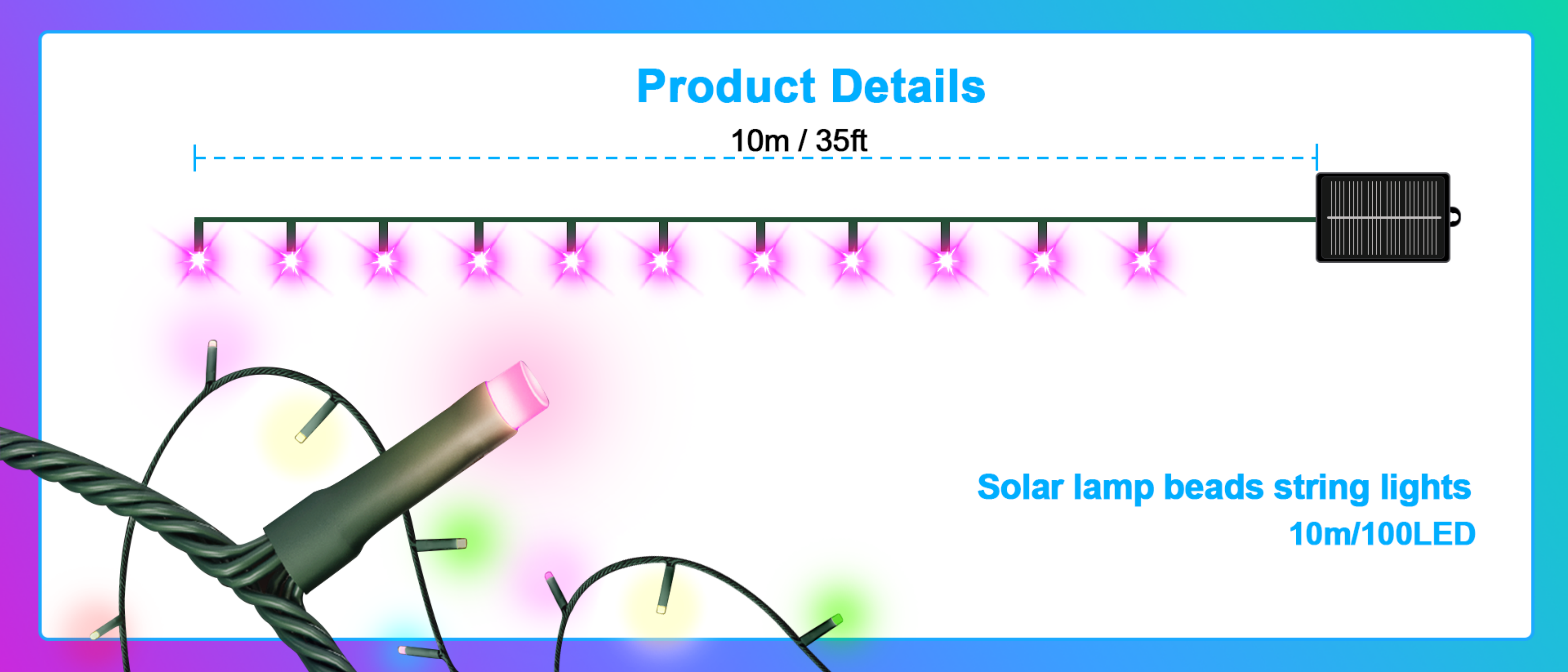 solar light string，Magic Light String，