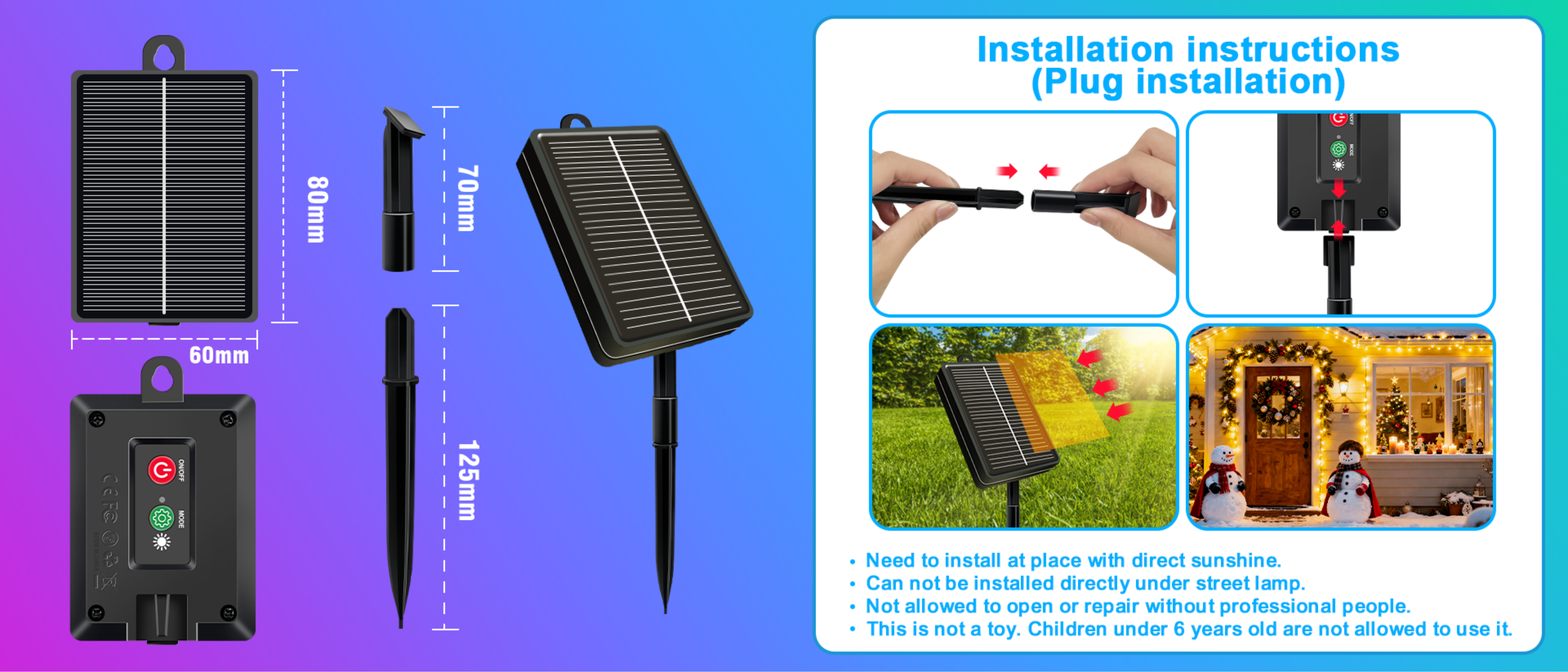 solar light string，Magic Light String，