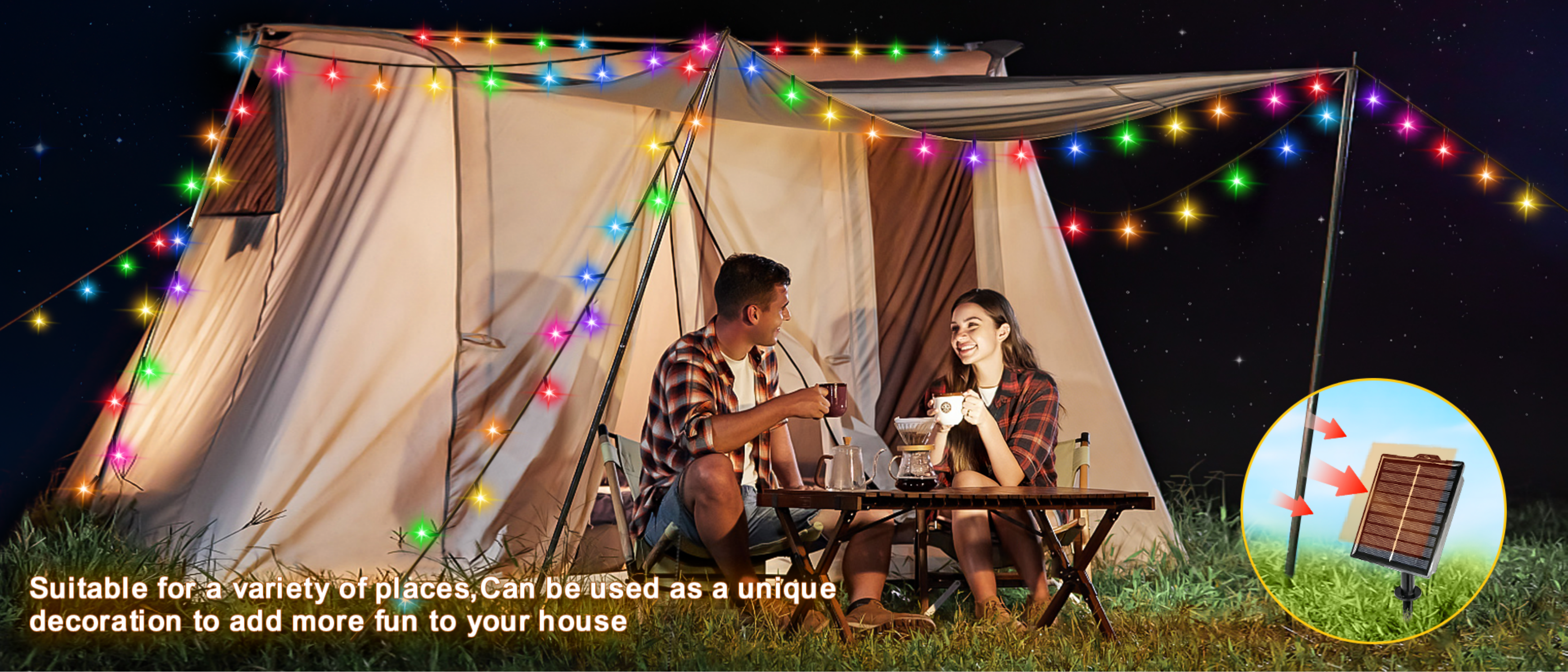 solar light string，Magic Light String，