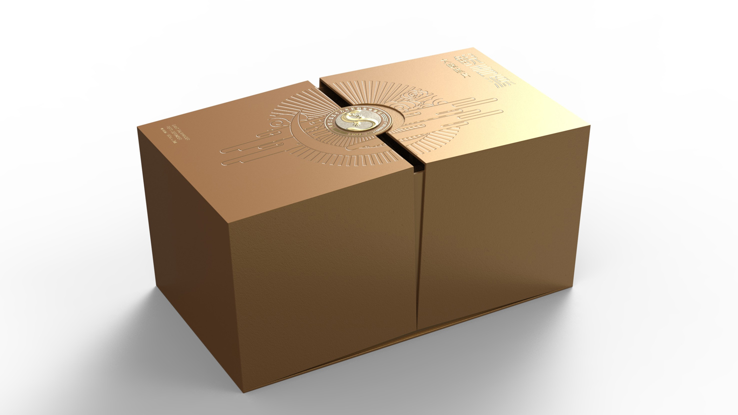 Giant Salamander Peptide Tablets Gift Box Packaging，Health care gift box packaging，Solid Beverage Packaging Design，