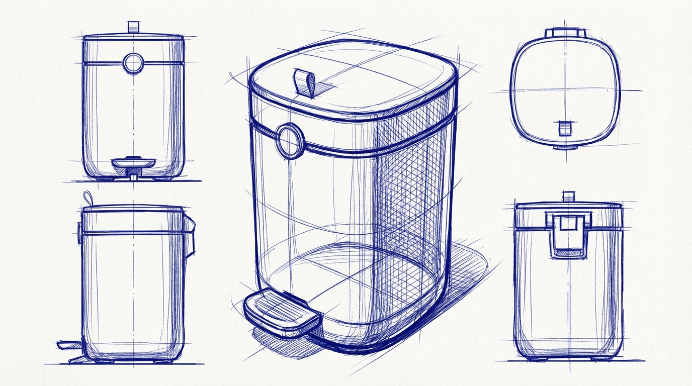 Yan value is justice! Finally, I found a garbage can that can be integrated into the home decoration.，