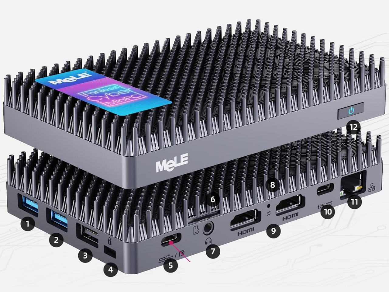 MeLe Cyber X1，Digital，computer，Fanless Mini Host，
