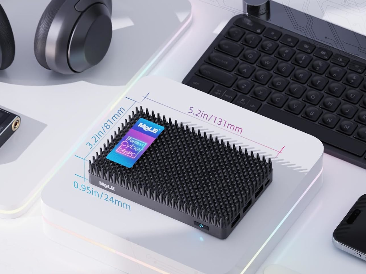 MeLe Cyber X1，Digital，computer，Fanless Mini Host，