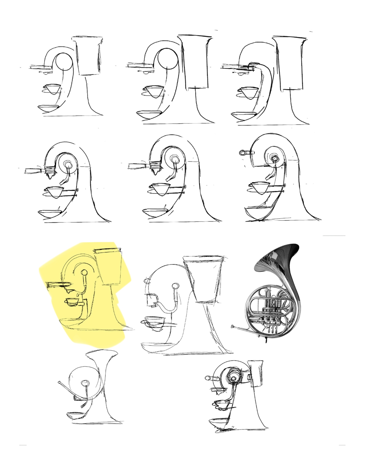 Trumpet，COFFEE MACHINE，Coffee machine，Kitchen appliances，