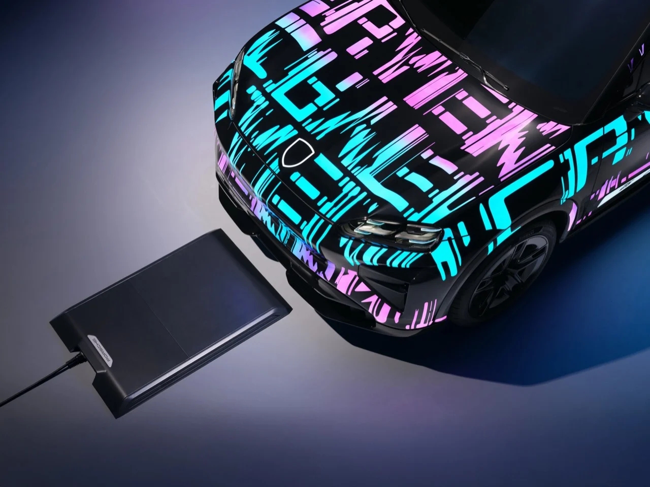 Electric Vehicle Wireless Charging System，Porsche，Automobile charging system，industrial design，