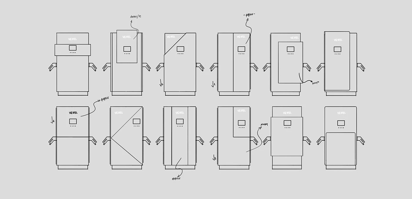 Spica EV charging pile，Modular Layering，visual language，Charging facilities，