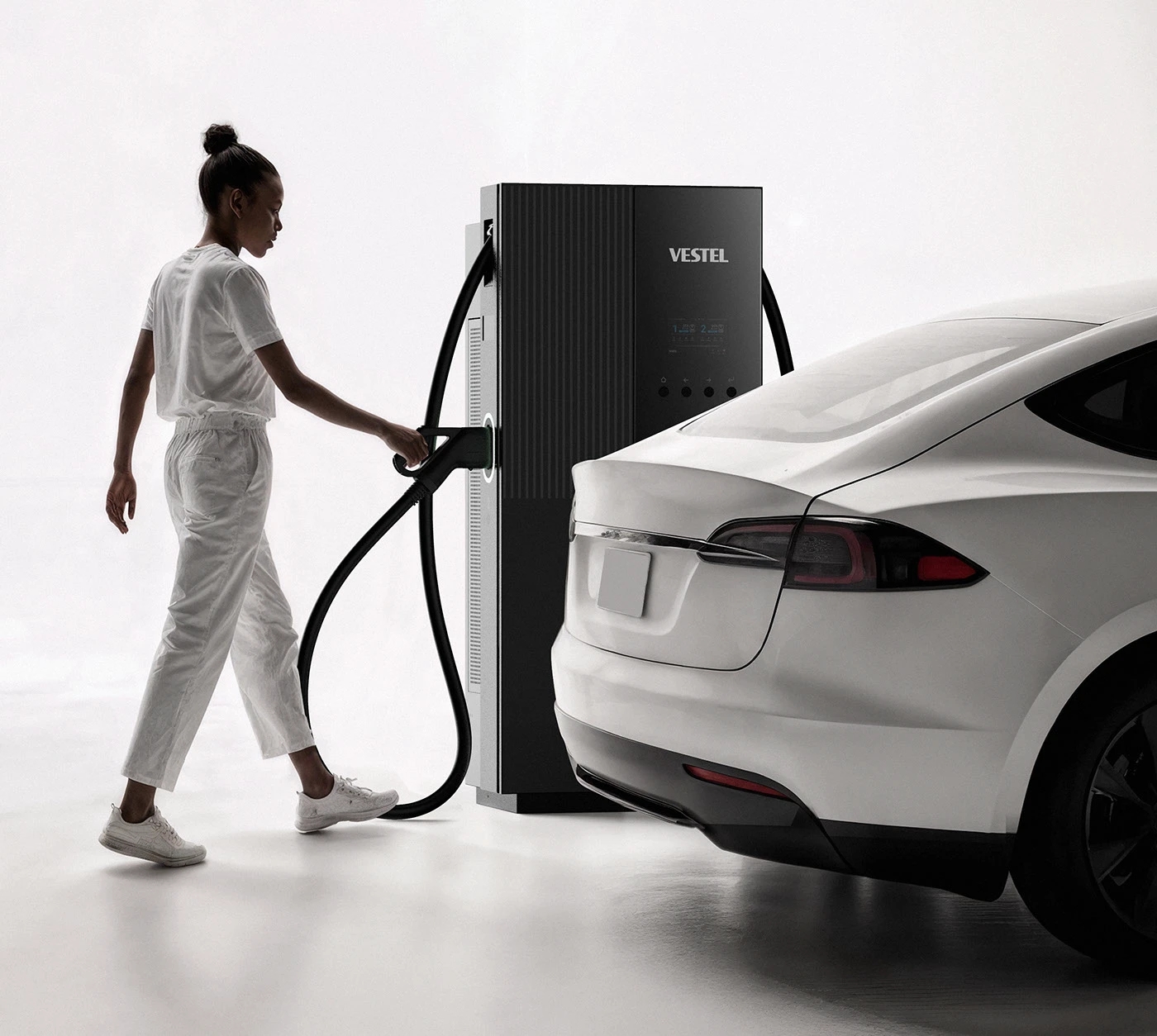 Spica EV charging pile，Modular Layering，visual language，Charging facilities，