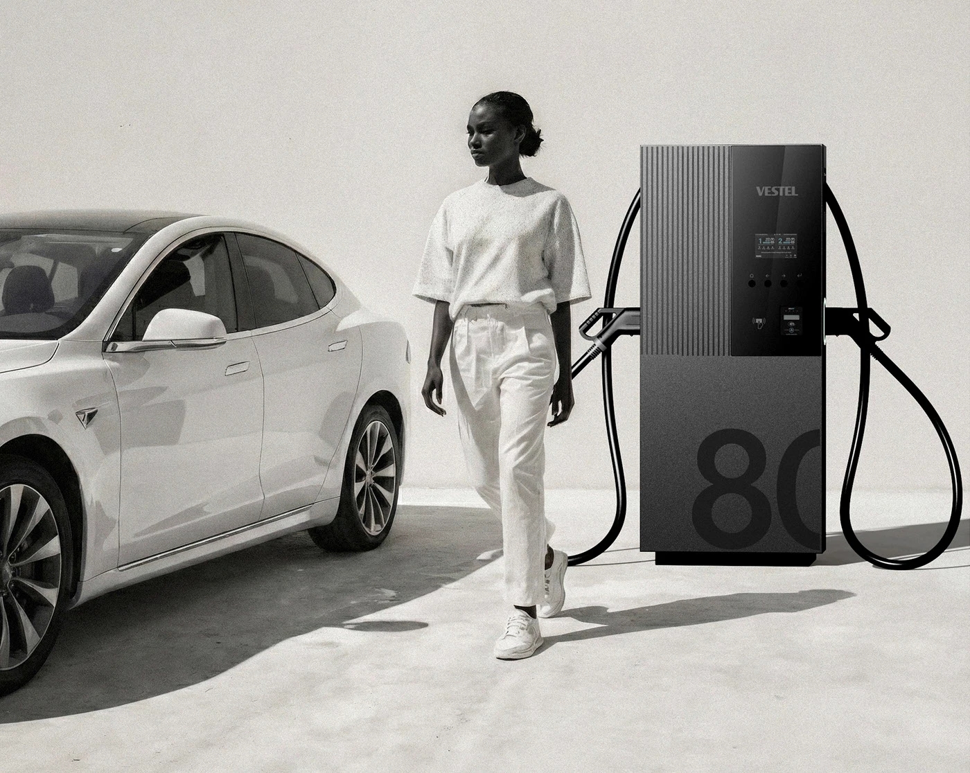 Spica EV charging pile，Modular Layering，visual language，Charging facilities，