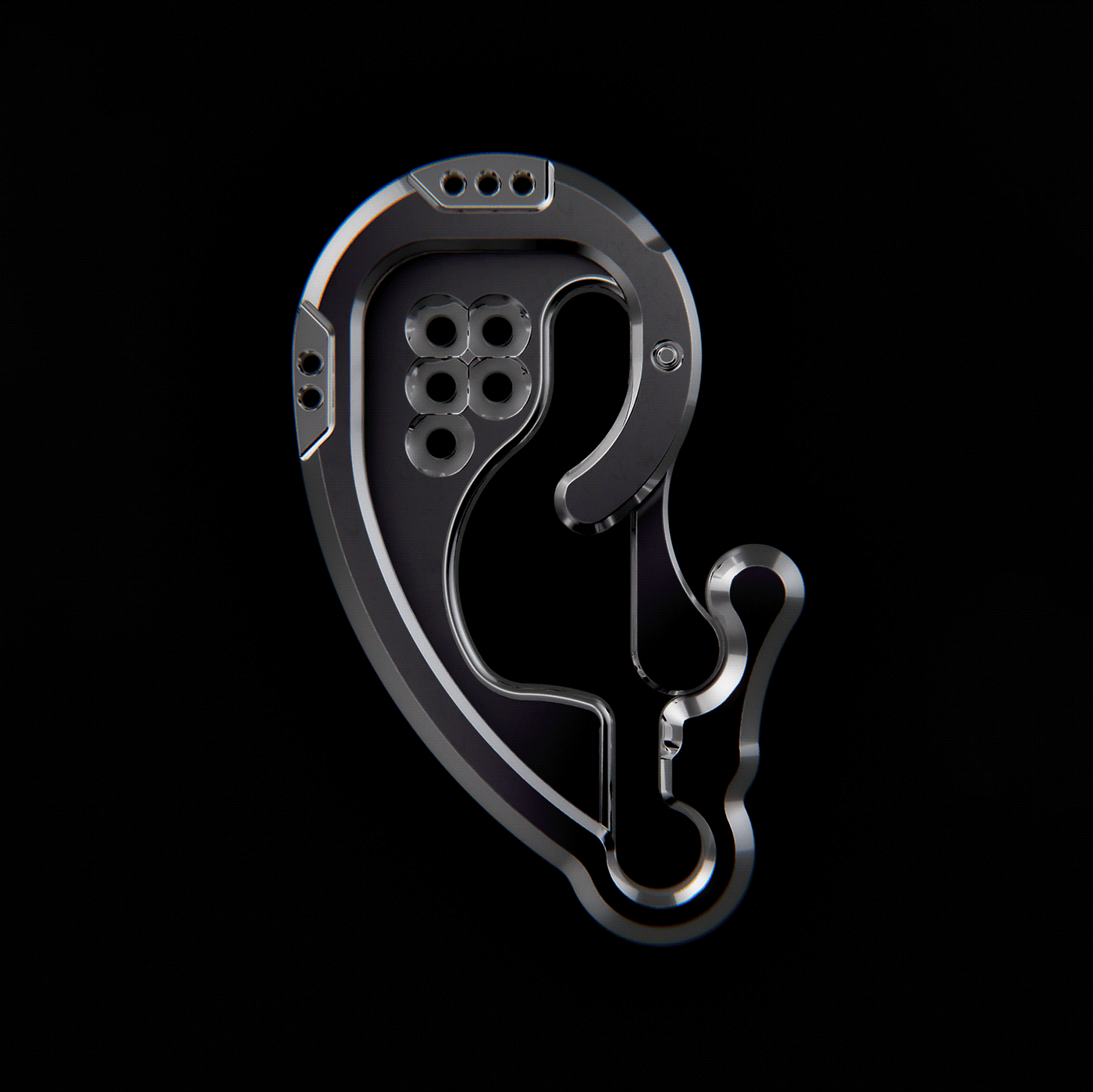 CarabinEAR，deaf-aid，Daily Hanging Ornaments，Mountaineering lock profile，Mountaineering lock profile，