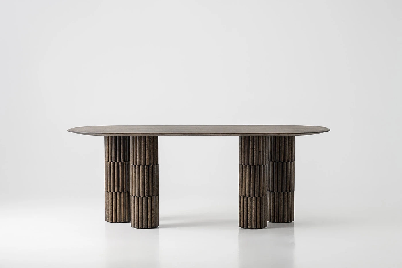 EON table，Polished wooden column，Sculpture of Time，Eternal Calendar，