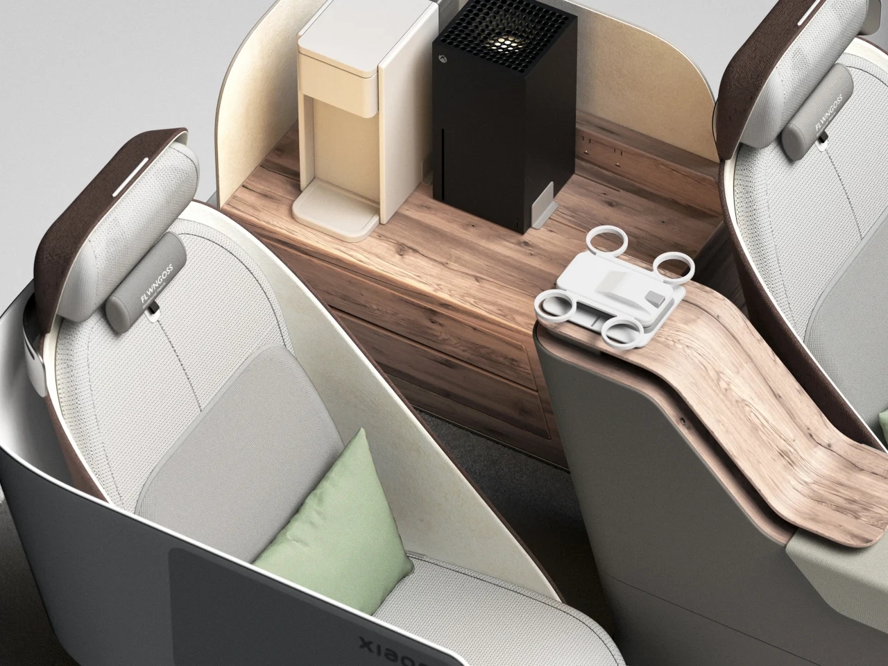 Flowing Oasis，Car seat，auto parts，industrial design，