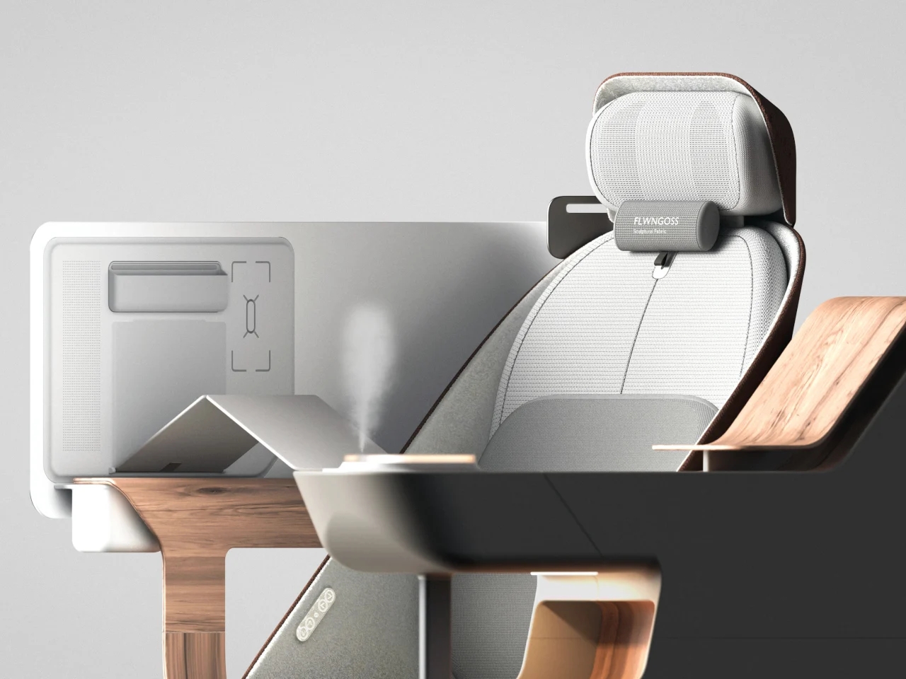 Flowing Oasis，Car seat，auto parts，industrial design，