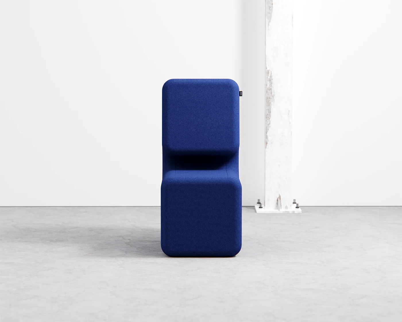 Cove Chair，Integrated molding，continuous curve，Concept furniture，Healing seat，