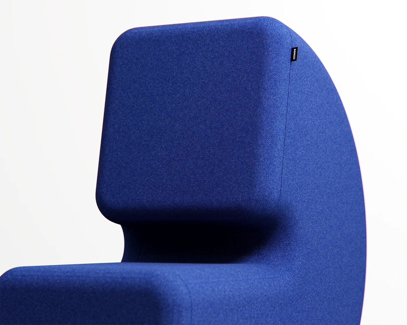 Cove Chair，Integrated molding，continuous curve，Concept furniture，Healing seat，