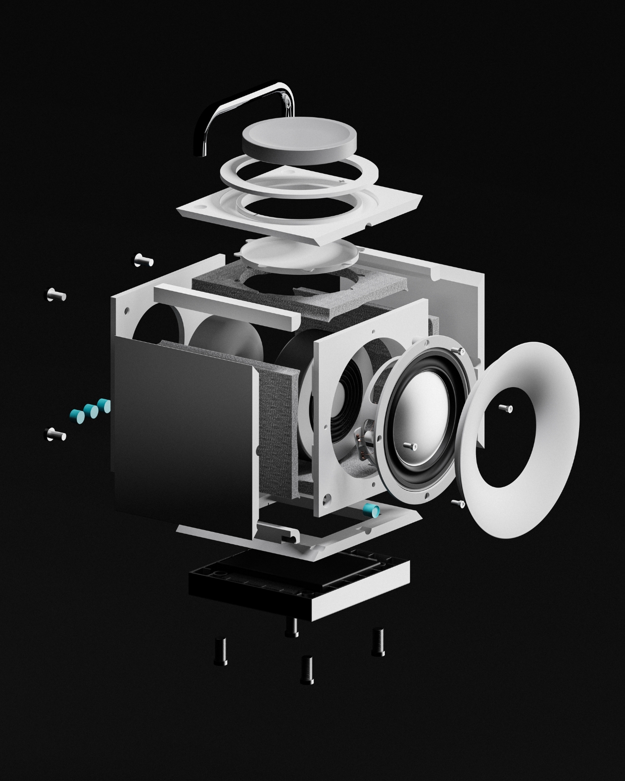 Porty Play，loudspeaker box，Digital，conceptual design，