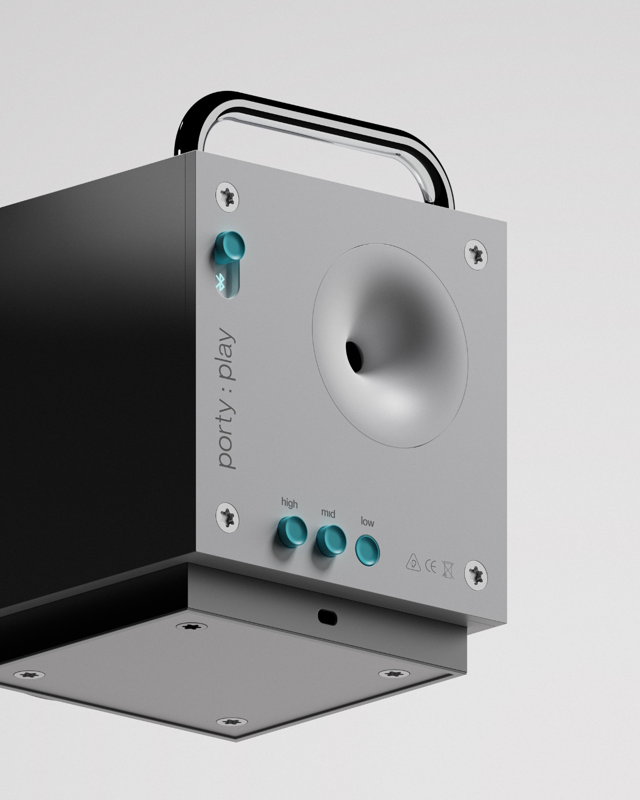 Porty Play，loudspeaker box，Digital，conceptual design，