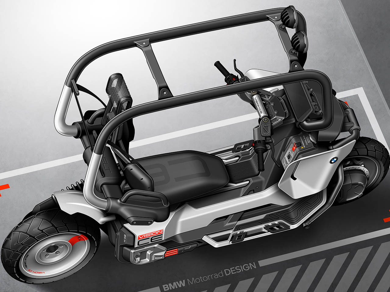 Electric scooter，vehicle，BMW，Vision CE，bmw，