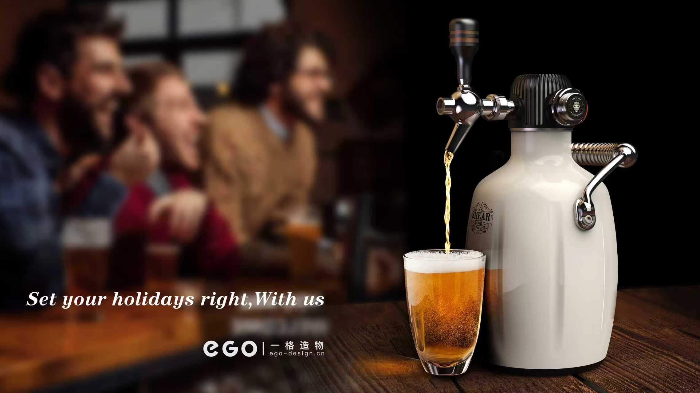 a frame of creation，Appearance design，product design，industrial design，Beer Beat，Utensils，Retro industrial wind，