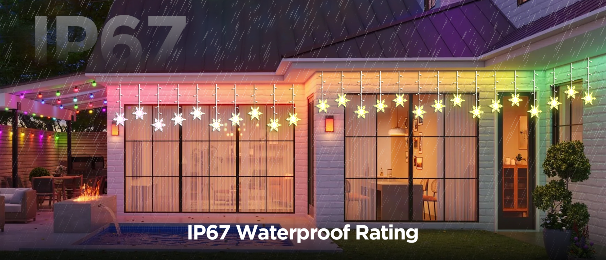 Ice light，Magic Ice Strip Light，Snowflake ice light，