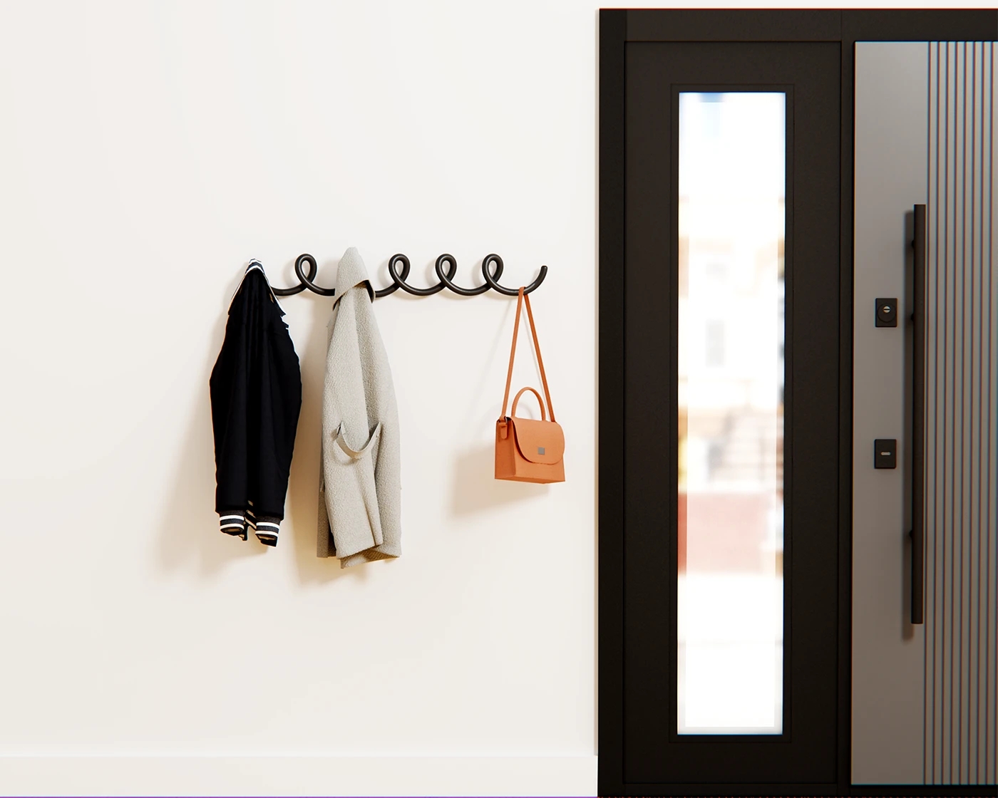 Clothes hanger，Wall Art，leeee rack，Minimalist Sculpture，Space aesthetics，