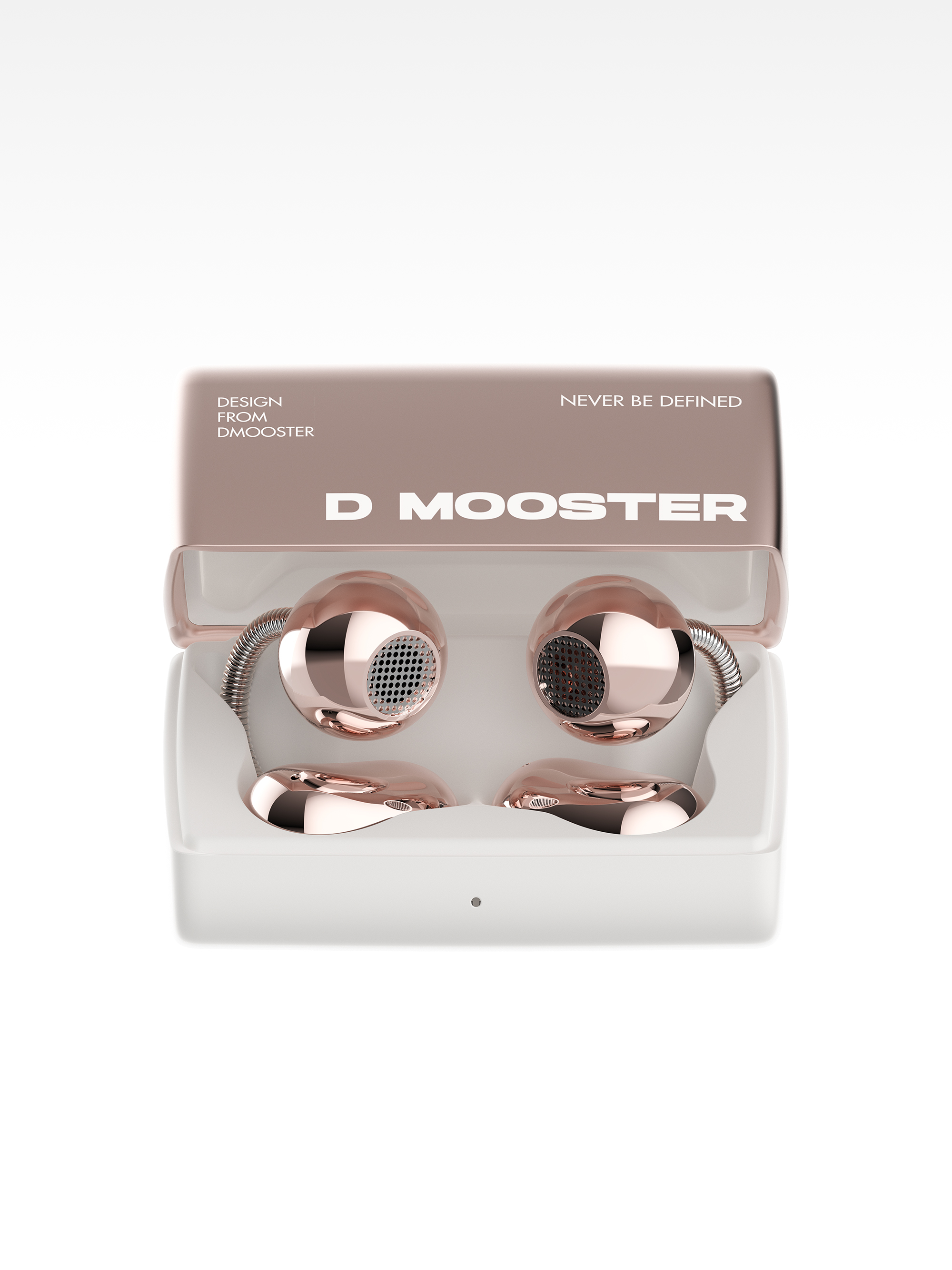 dmooster，Big Monster，industrial design，Ear Clip Headphones，Fashion design，3c Tide Play，headset，Render，