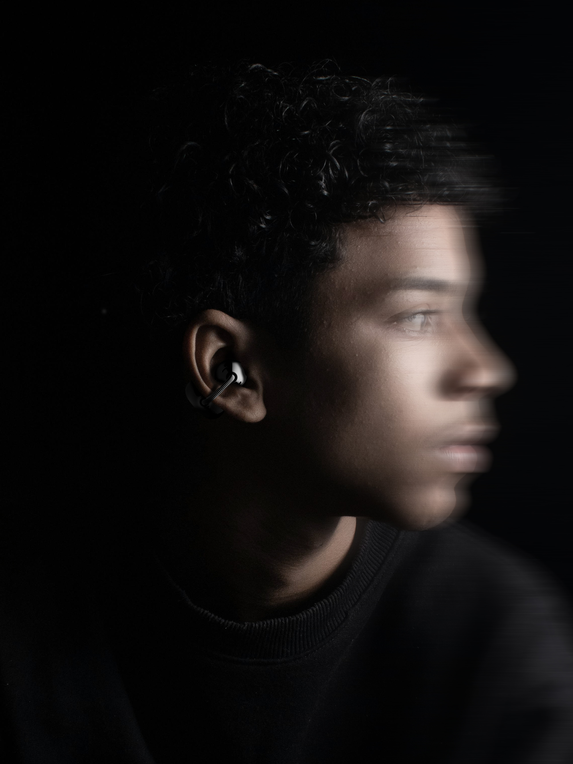 dmooster，Big Monster，industrial design，Ear Clip Headphones，Fashion design，3c Tide Play，headset，Render，