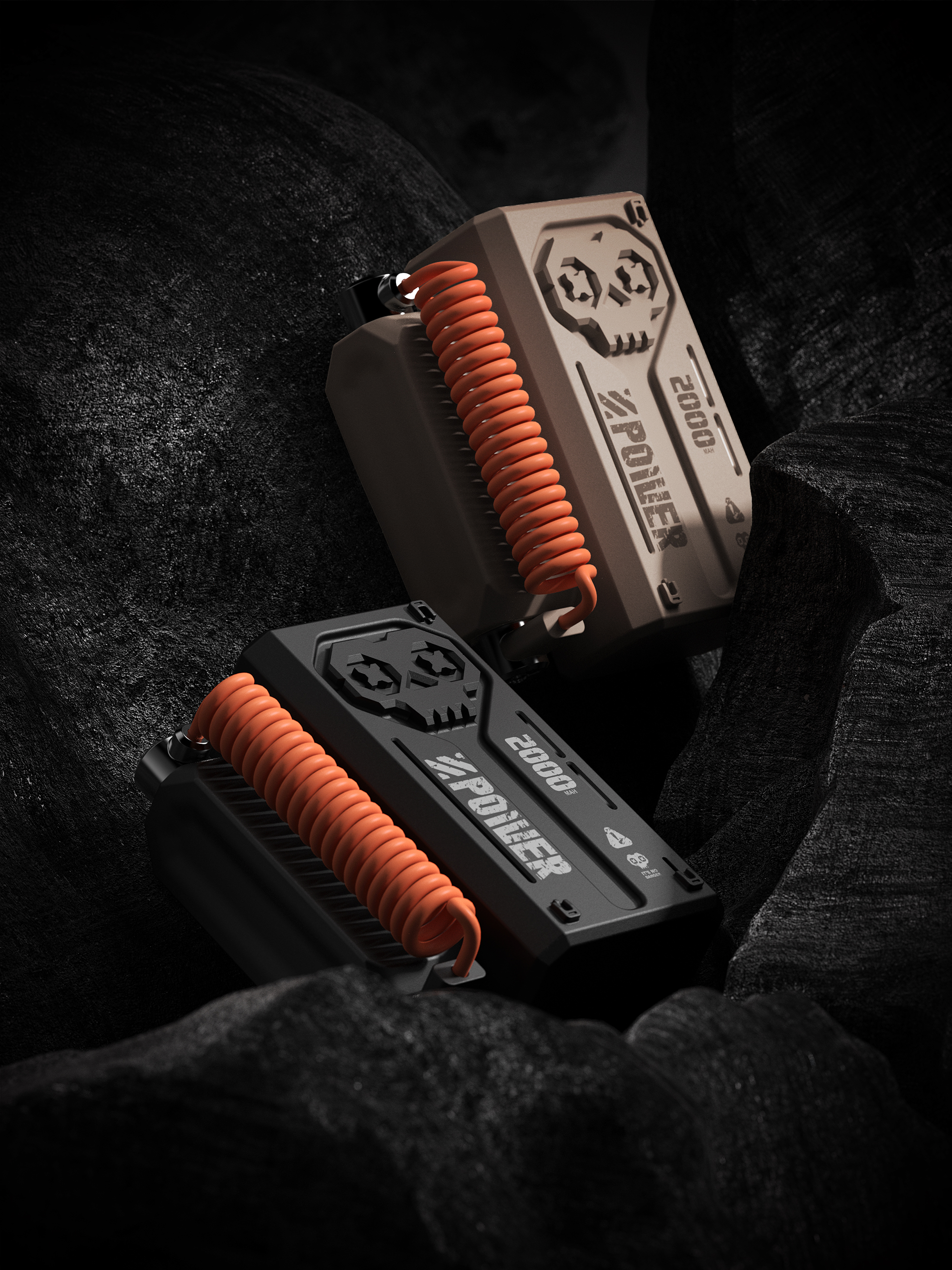 dmooster，Big Monster，portable source，portable battery，industrial design，Chaopin，3C products，