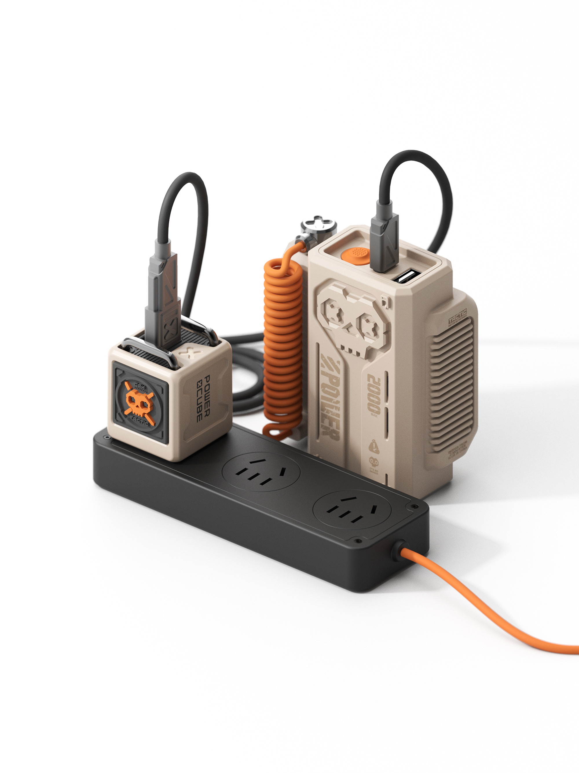 dmooster，Big Monster，portable source，portable battery，industrial design，Chaopin，3C products，