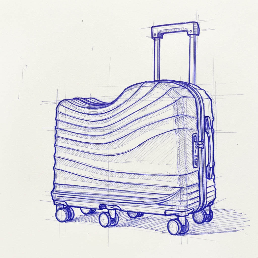 Luggage box shape design，