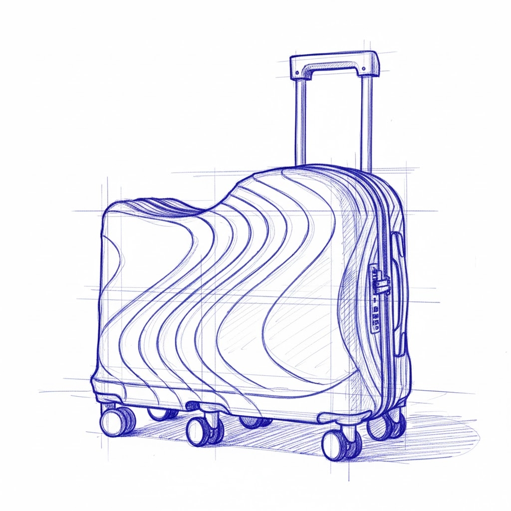 Luggage box shape design，