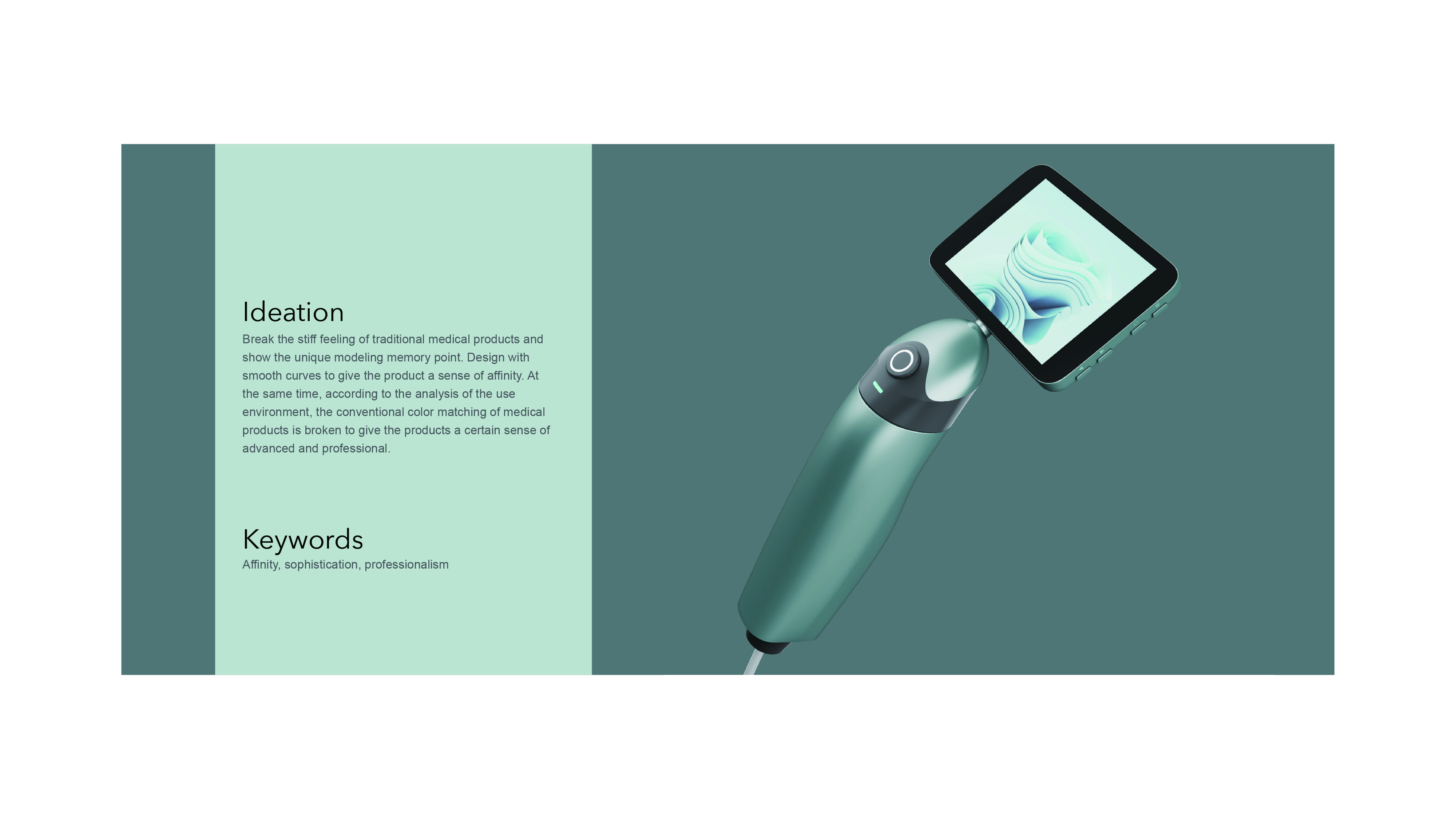 laryngoscope design，medical apparatus and instruments，industrial design，product design，Appearance design，Medical equipment，electronic laryngoscope，Image Class，