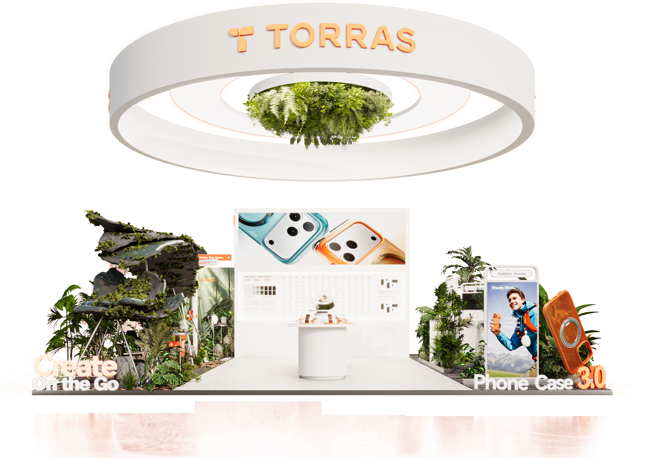 Brand Sailor，Design and build，Exhibition design，2026CES，space design ，Product 3D rendering，three-dimensional animation，International Exhibition Design and Construction，