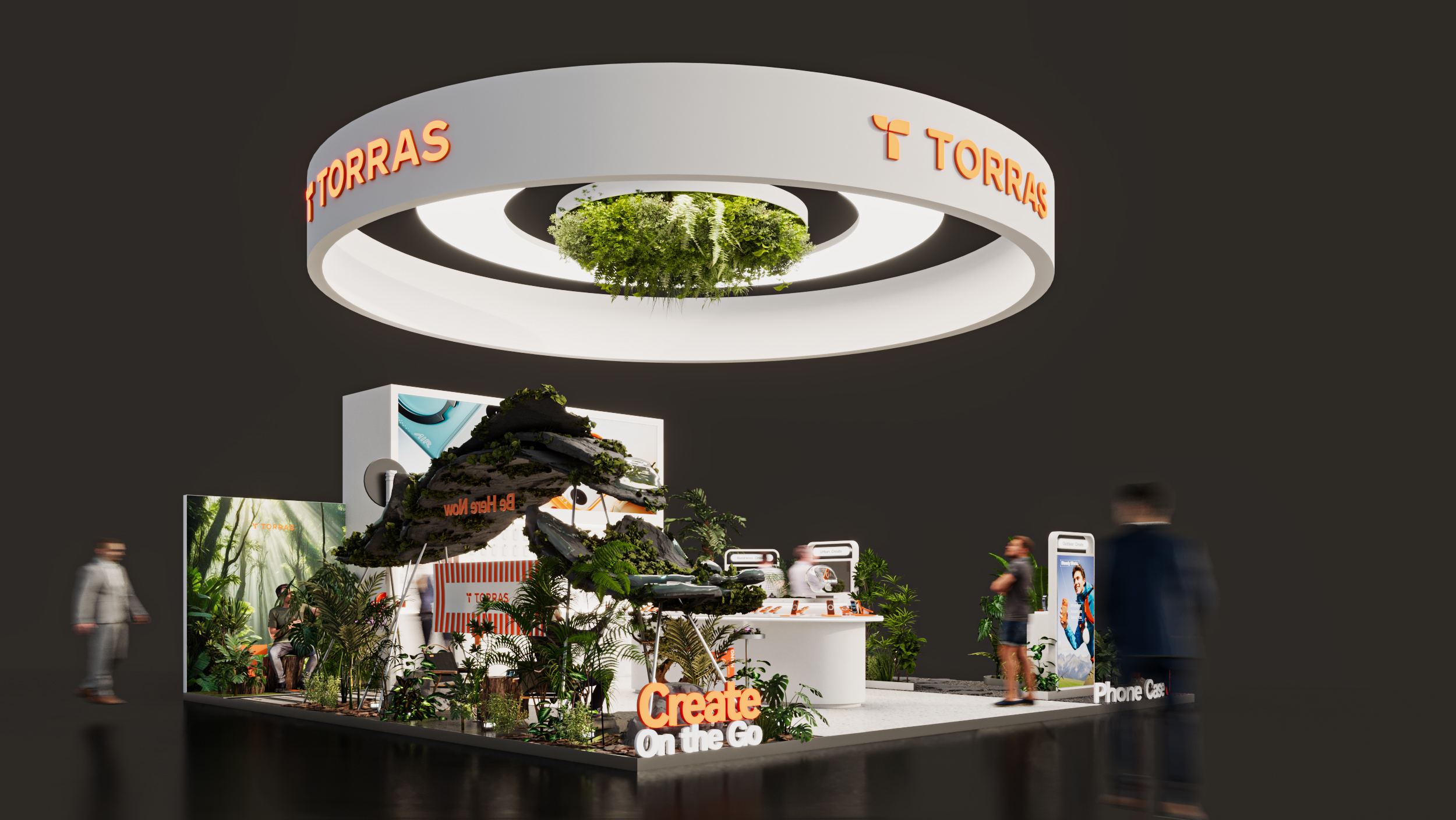 Brand Sailor，Design and build，Exhibition design，2026CES，space design ，Product 3D rendering，three-dimensional animation，International Exhibition Design and Construction，