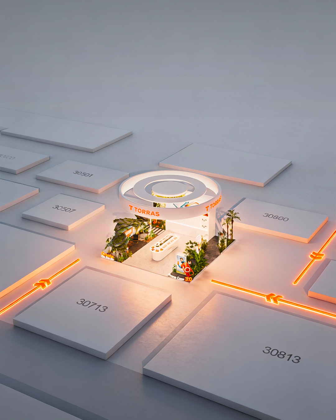 Brand Sailor，Design and build，Exhibition design，2026CES，space design ，Product 3D rendering，three-dimensional animation，International Exhibition Design and Construction，